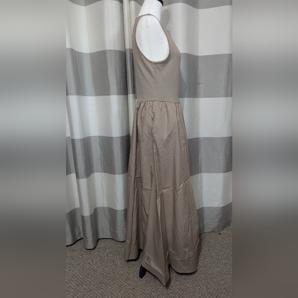 The Drop "Dia Mixed Fabric Maxi Tank Dress" Various Sizes - Picture 3 of 12